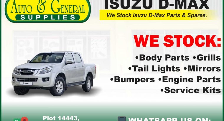 Isuzu D-Max Parts and Spares
