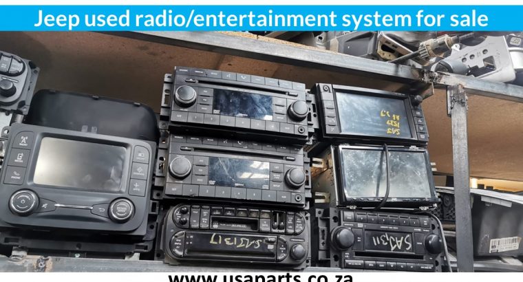 Jeep used entertainment system/radio for sale