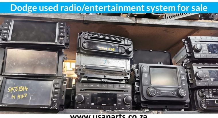 Dodge used entertainment system/radio for sale