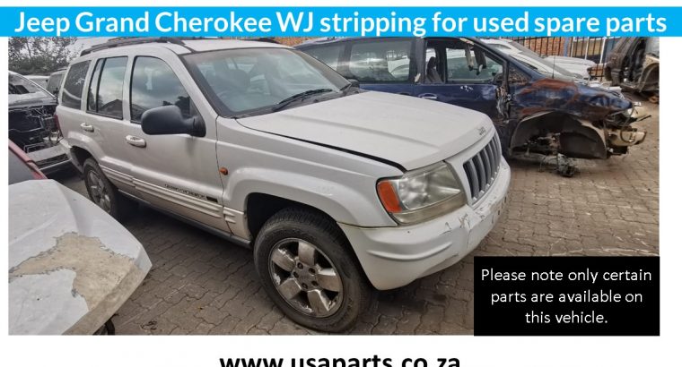 Jeep Grand Cherokee 2.7 WJ 2004 stripping for used spare parts