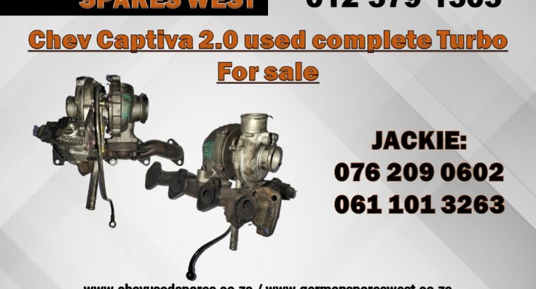 Chev Captiva 2.0 complete Turbo for sale