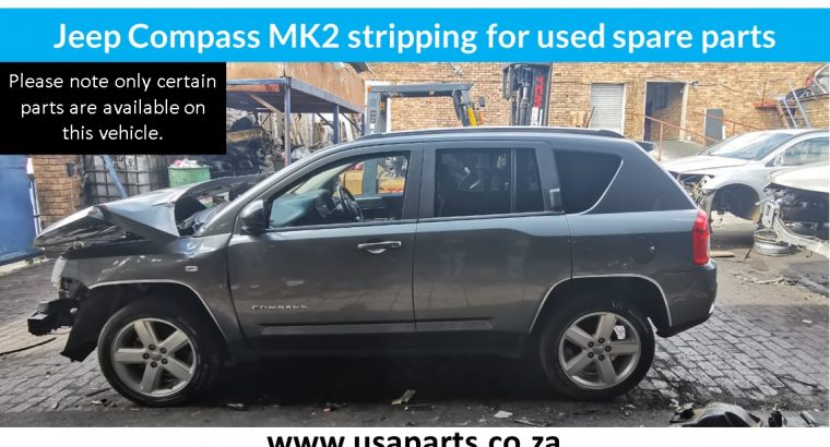 Jeep Compass 2.0 2012 stripping for used spare parts for sale