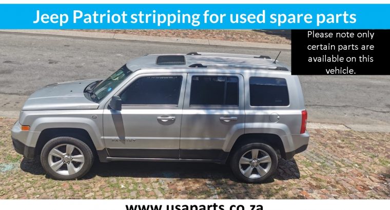 Jeep Patriot 2.0 2010 stripping for used spare parts for sale