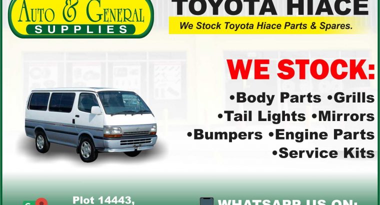 Toyota Hiace Parts and Spares