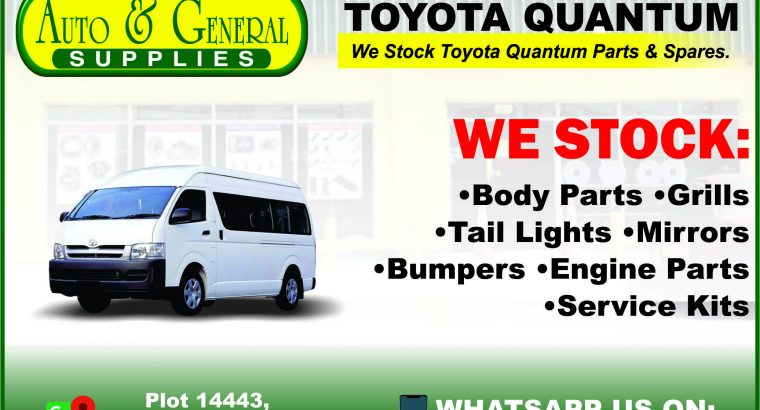 Toyota Quantum Parts and Spares