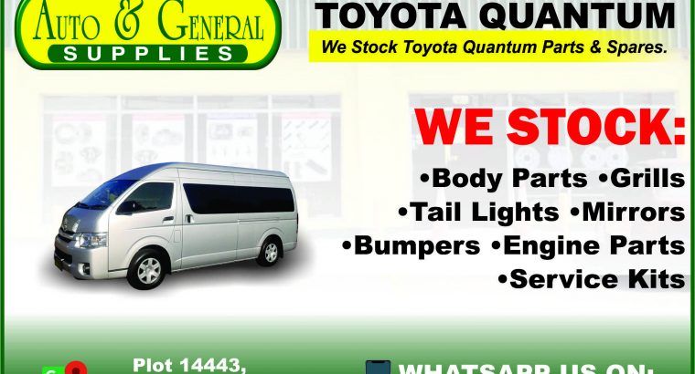 Toyota Quantum Parts and Spares