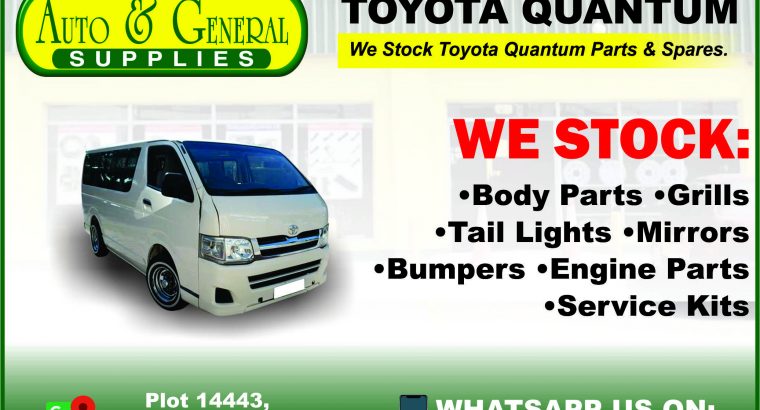 Toyota Quantum Parts and Spares
