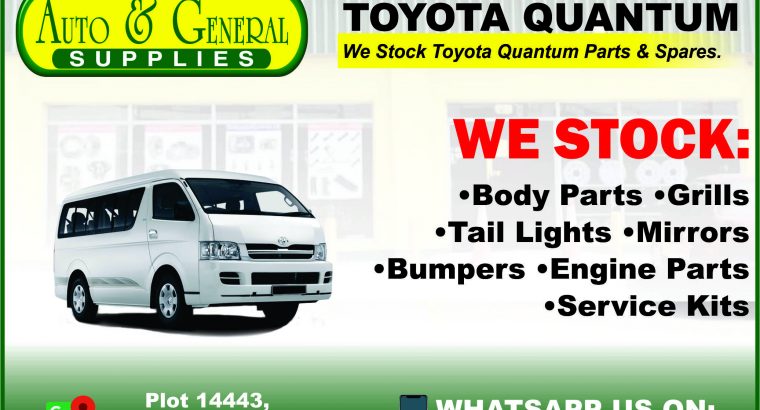 Toyota Quantum Parts and Spares