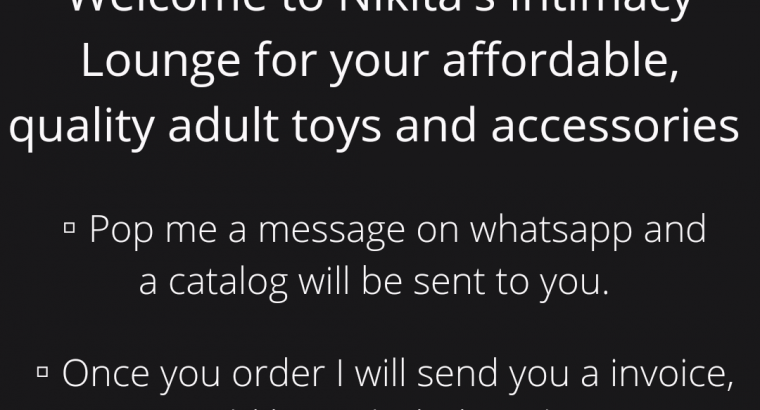 Nikita’s Intimacy Lounge products