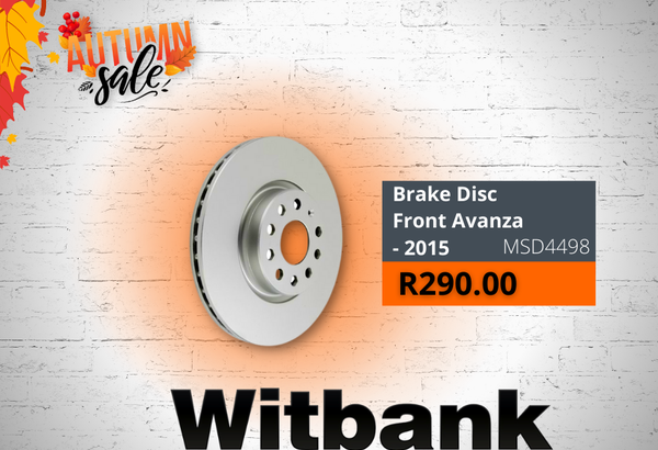 Front Brake Disc Avanza – 2015 ONLY R290.00!
