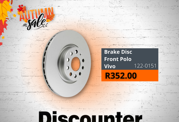 Front Brake Disc Polo Vivo ONLY R352.00!