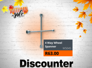 Massive Savings! 4 Way Wheel Spanner for ONLY R63.00!