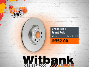 Front Brake Disc Polo Vivo ONLY R352.00!