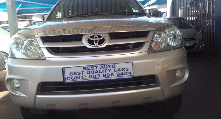 2007 Toyota Fortune 4.0 Engine Capacity V6 4X2 with Manuel Trans