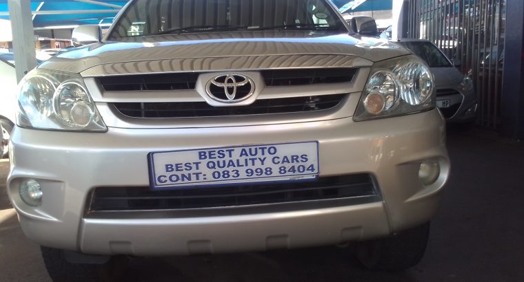 2007 Toyota Fortune 4.0 Engine Capacity V6 4X2 with Manuel Trans