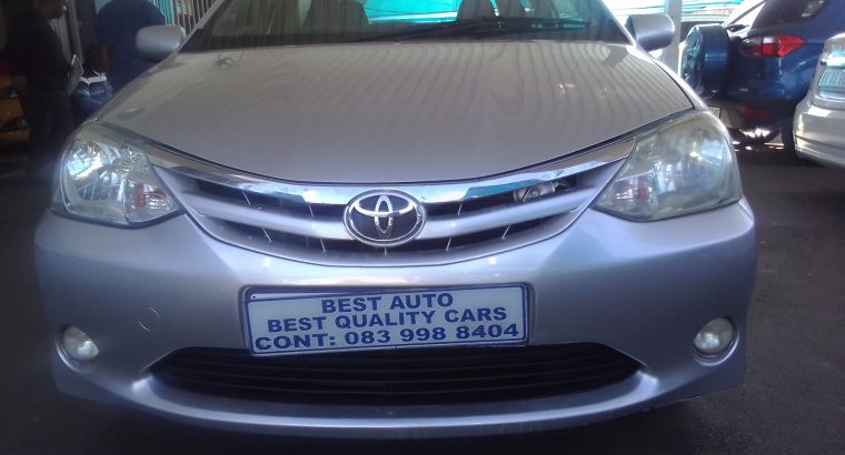 2012 Toyota Etios 1.5 Engine Capacity Sedan with Manuel Transmiss