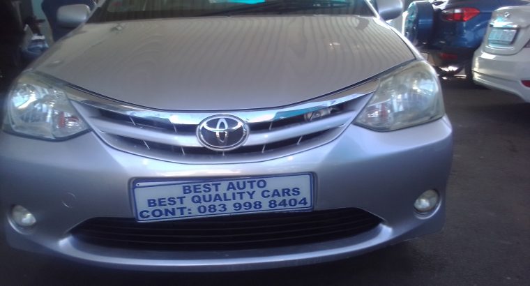 2012 Toyota Etios 1.5 Engine Capacity Sedan with Manuel Transmiss