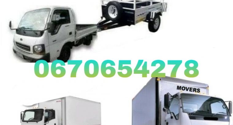 Trucks and bakkie for hire
