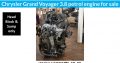 Chrysler Grand Voyager 3.8 petrol engine for sale