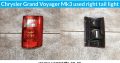 Chrysler Grand Voyager MK3 left & right used tail light