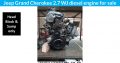 Jeep Grand Cherokee 2.7 WJ diesel engine for sale