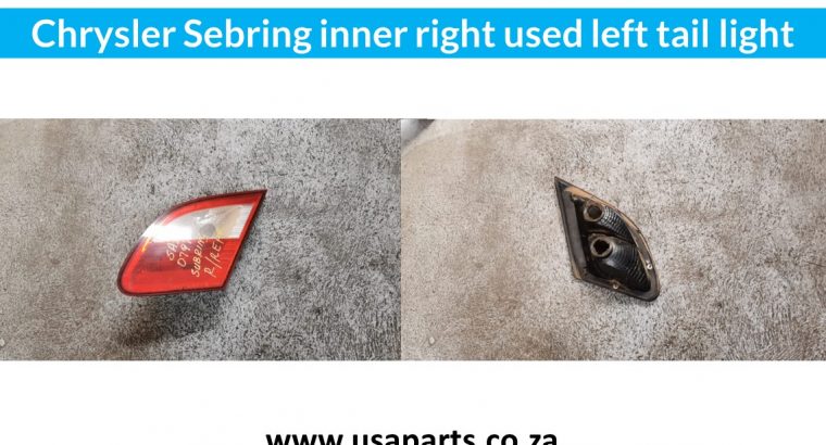 Chrysler Sebring inner left & right used tail light