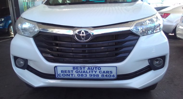 2015 Toyota Avanza 1.3 Engine Capacity with Manuel Transmission,