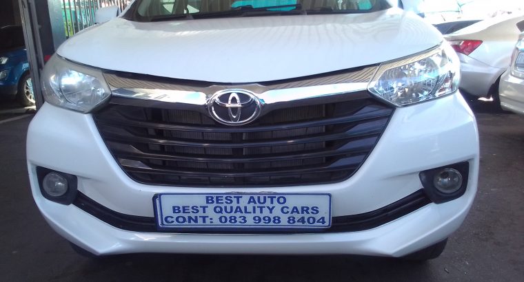2015 Toyota Avanza 1.3 Engine Capacity with Manuel Transmission,
