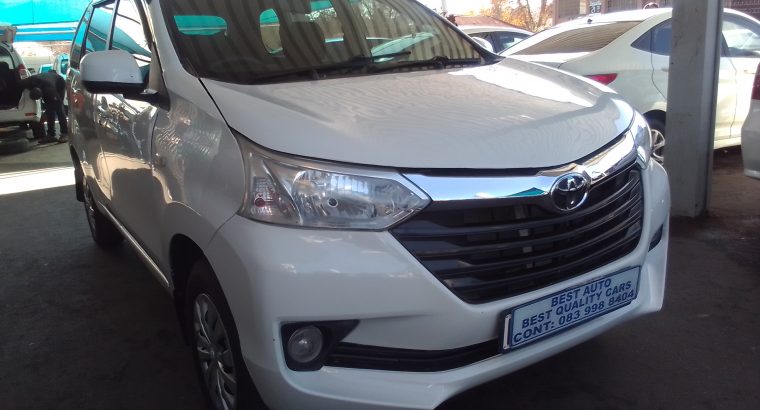 2015 Toyota Avanza 1.3 Engine Capacity with Manuel Transmission,