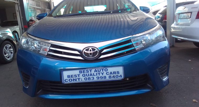 2016 Toyota Corolla 1.6 Engine Capacity Prestige with Manuel Tran