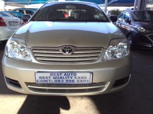 2007 Toyota Corolla 1.4 Engine Capacity with Manuel Transmission,