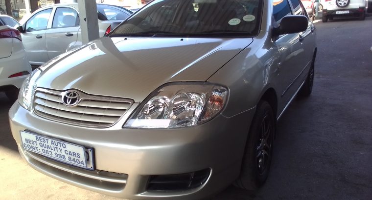 2007 Toyota Corolla 1.4 Engine Capacity with Manuel Transmission,