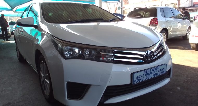 2016 Toyota Corolla 1.6 Engine Capacity with Automatic Transmissi