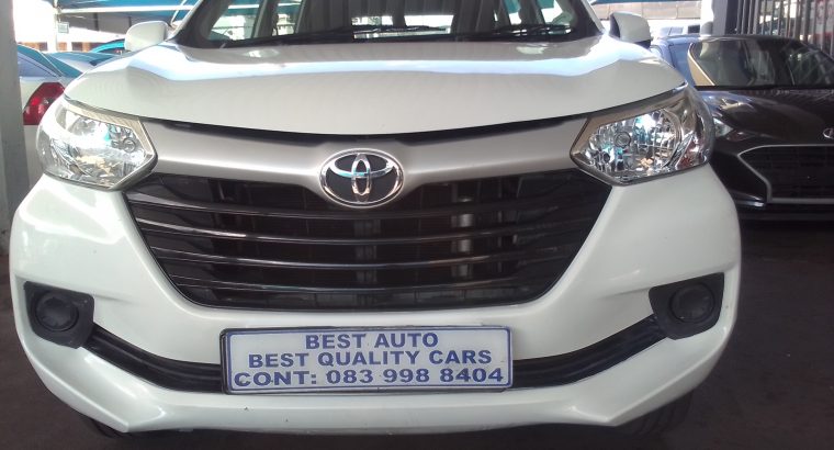 2020 Toyota Avanza 1.5 sx Engine Capacity with Manuel Transmissio