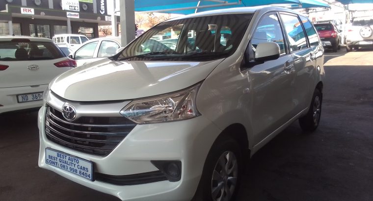 2020 Toyota Avanza 1.5 sx Engine Capacity with Manuel Transmissio