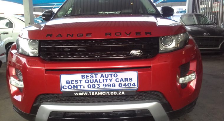 2014 Range Rover Evoke 5.4 Engine Capacity D4D with Automatic Tr