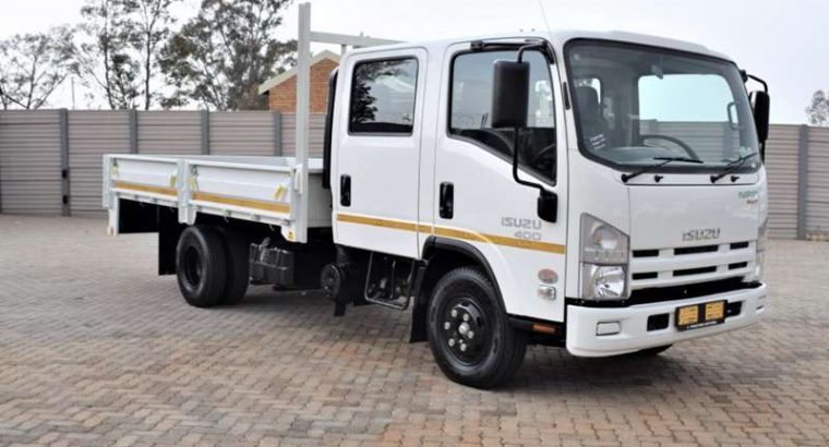2021 Isuzu NPR 400 AMT Crew Cab Drop side Truck