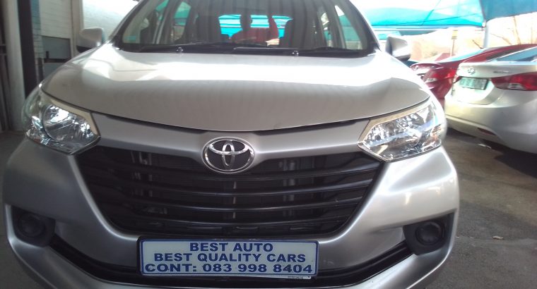 2017 Toyota Avanza 1.5 Engine Capacity with Automatic Transmissio