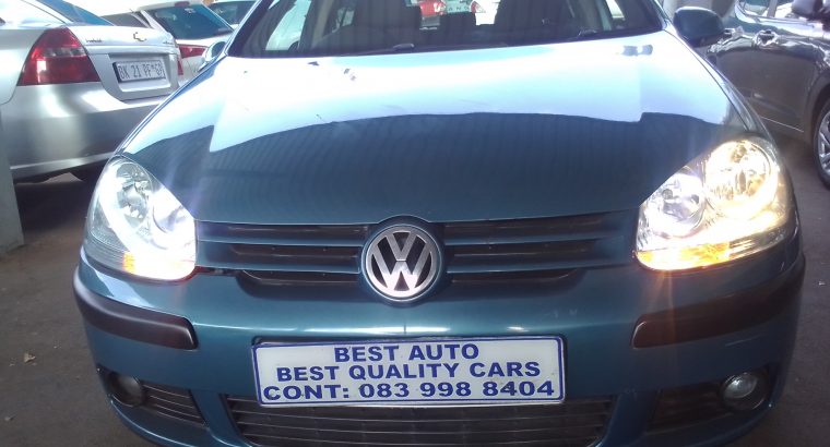 2007 VW Golf 5 1.6 Engine Capacity Petrol with Manuel Transmissi