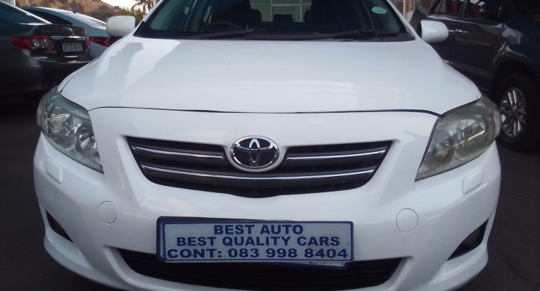 2009 Toyota Corolla 1.8 Engine Capacity with Automatic Transmissi