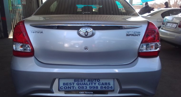 2020 Toyota Etios 1.5 Engine Capacity Sedan Sprint with Manuel T