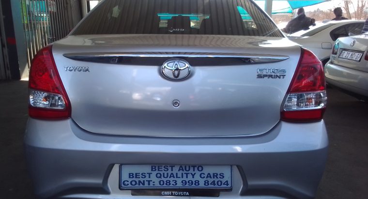 2020 Toyota Etios 1.5 Engine Capacity Sedan Sprint with Manuel T