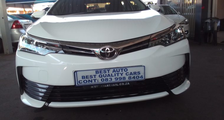 2017 Toyota Corolla 1.6 Engine Capacity Prestige with Automatic T