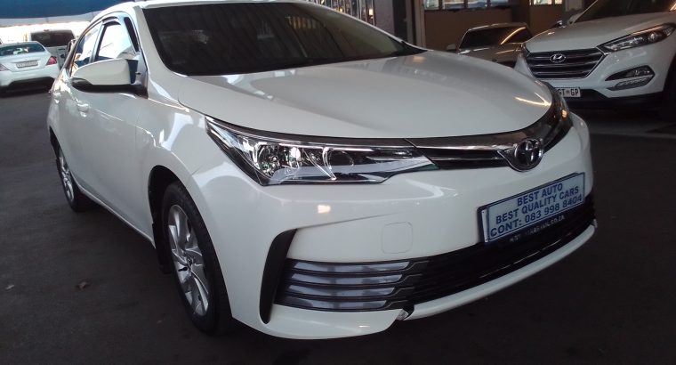 2017 Toyota Corolla 1.6 Engine Capacity Prestige with Automatic T