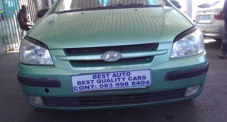 2004 Hyundai Getz 1.6 Engine Capacity with Manuel Transmission, E