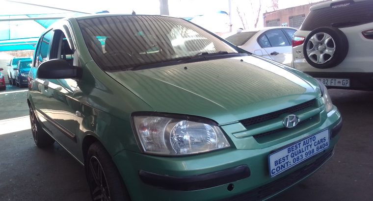 2004 Hyundai Getz 1.6 Engine Capacity with Manuel Transmission, E