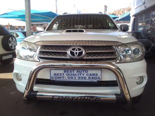 2011 Toyota Fortune 3.0 Engine Capacity D4D Diesel 4×4 with Manue