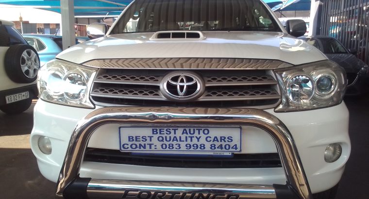 2011 Toyota Fortune 3.0 Engine Capacity D4D Diesel 4×4 with Manue