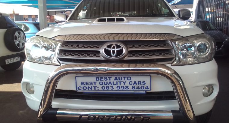 2011 Toyota Fortune 3.0 Engine Capacity D4D Diesel 4×4 with Manue