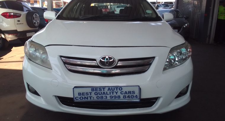 2010 Toyota Corolla 1.3 Engine Capacity Professional with Manuel